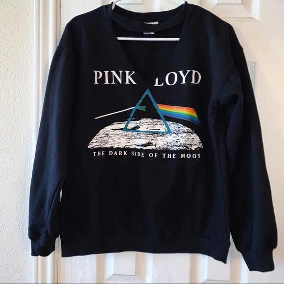 Pink Floyd Cut Out Crew Neck Sweatshirt Sz M - Picture 1 of 9